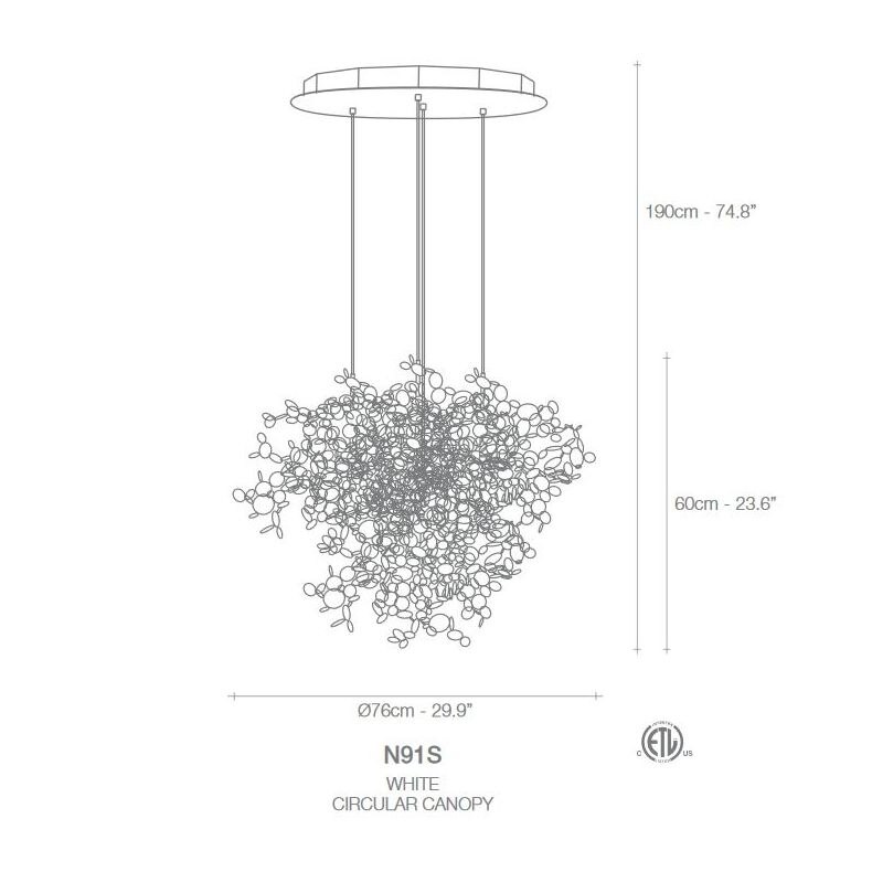 Argent 4 Element Round Suspension Dimensions