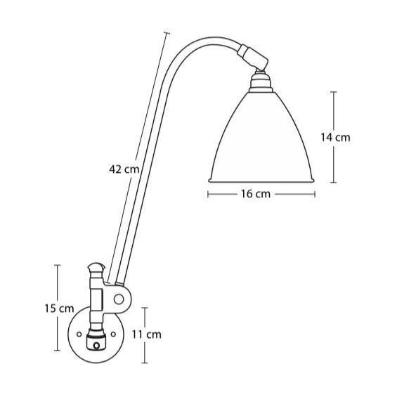 BestLite BL6 Wall Hardwired Dimensions
