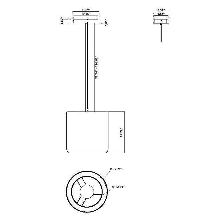 BuzziProp Suspension Dimensions