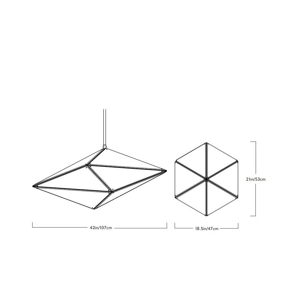 Maxhedron 42in Horizontal Suspension Dimensions