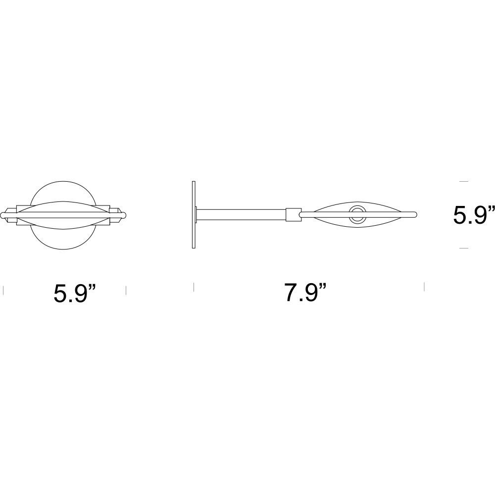 Nobi Wall 15cm Dimensions