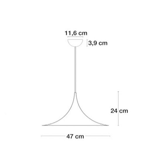 Semi Suspension 47cm Dimensions