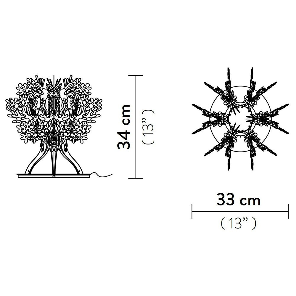 Fiorellina Table Dimensions