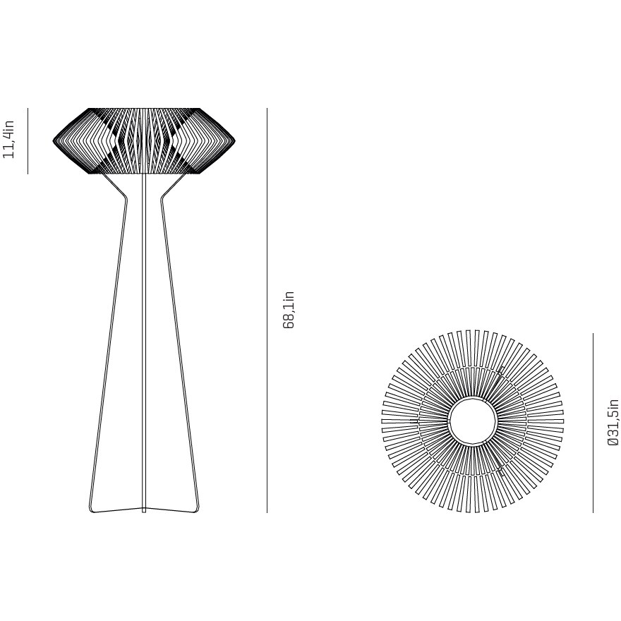 V Floor Dimensions
