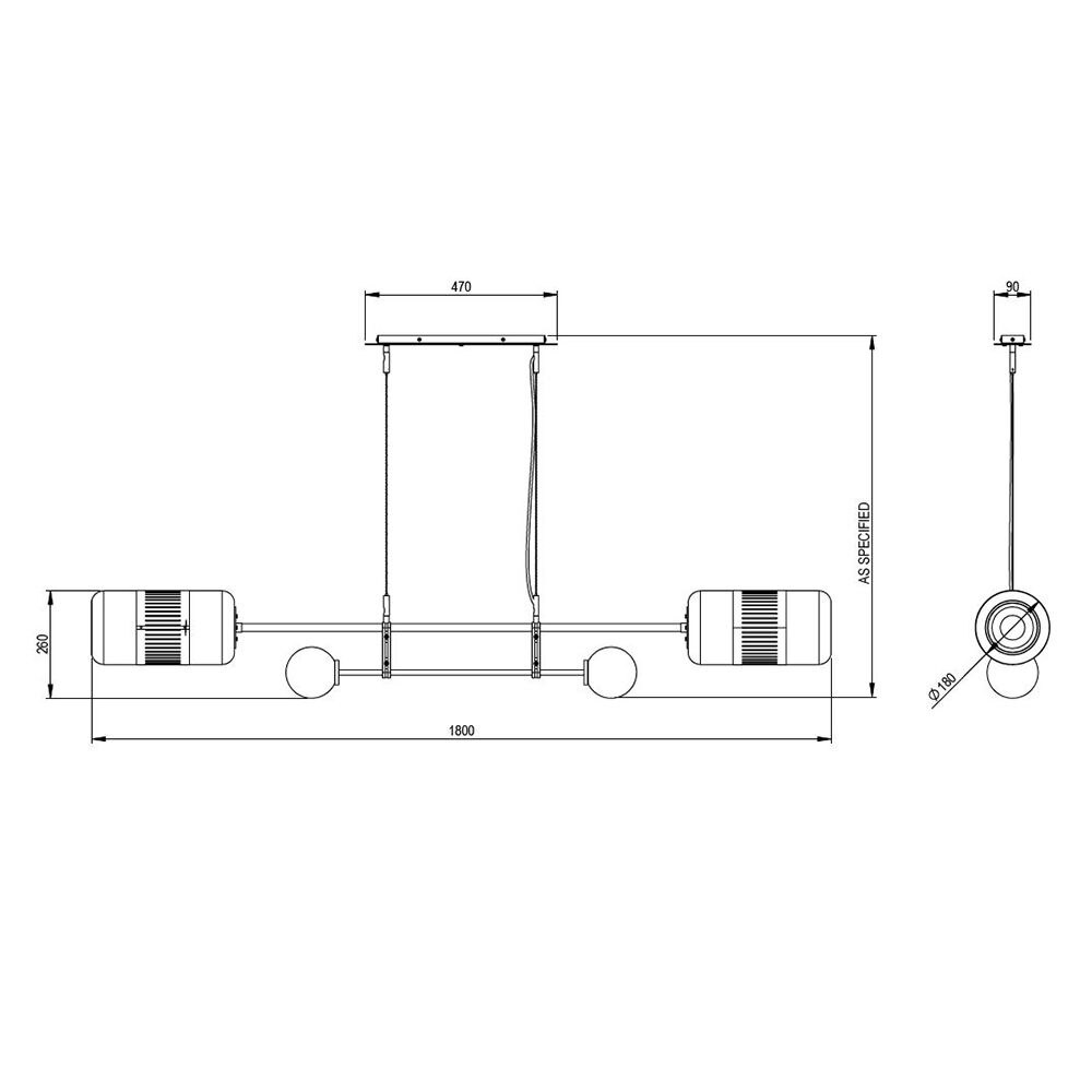 Lizak Suspension Dimensions