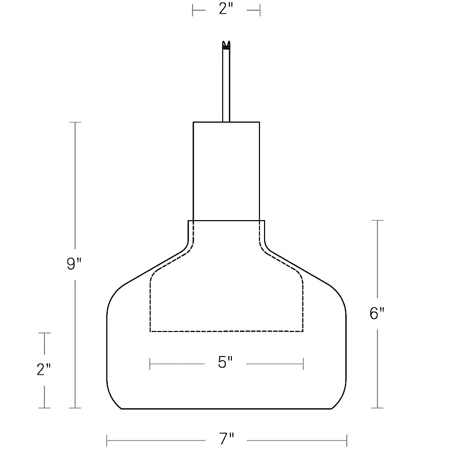 Trace 3 Pendant Suspension Dimensions