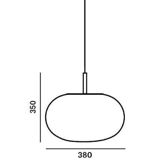 Sfera Oval Suspension Dimensions