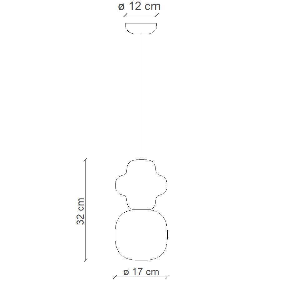 Copacabana C2681 Pendant Suspension Dimensions
