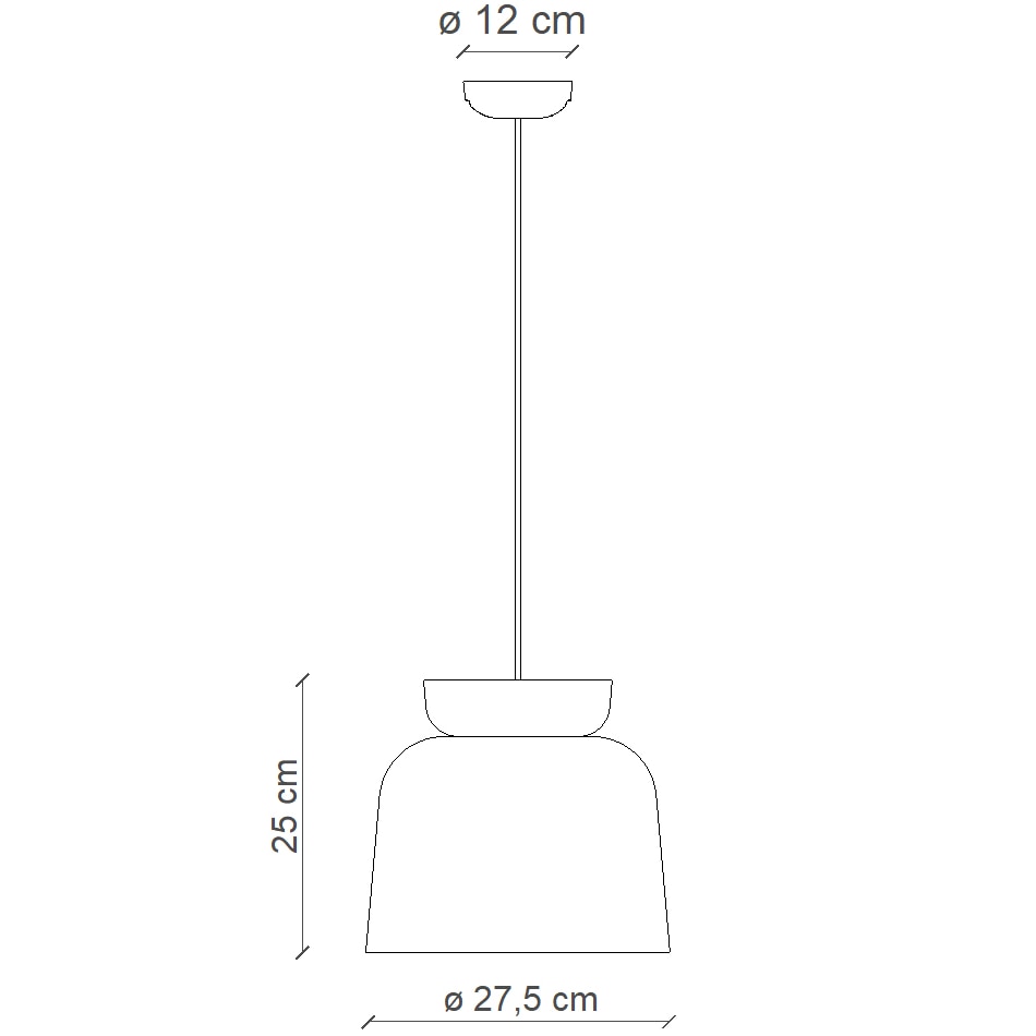 Corcovado C2744 Pendant Suspension Dimensions