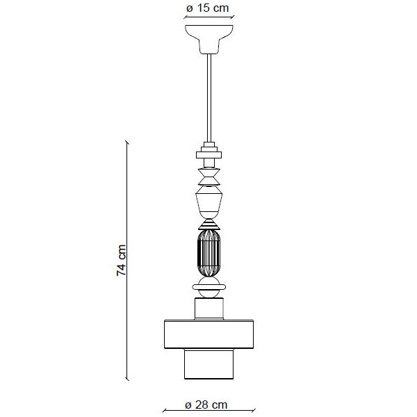 Lariat C2531 Pendant Suspension Dimensions