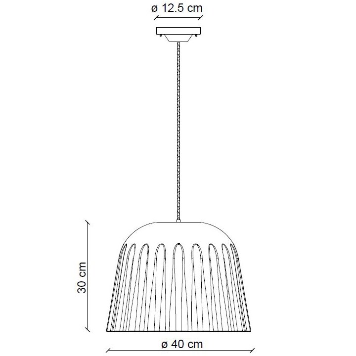 Madame Gres C2571 Large Pendant Suspension Dimensions