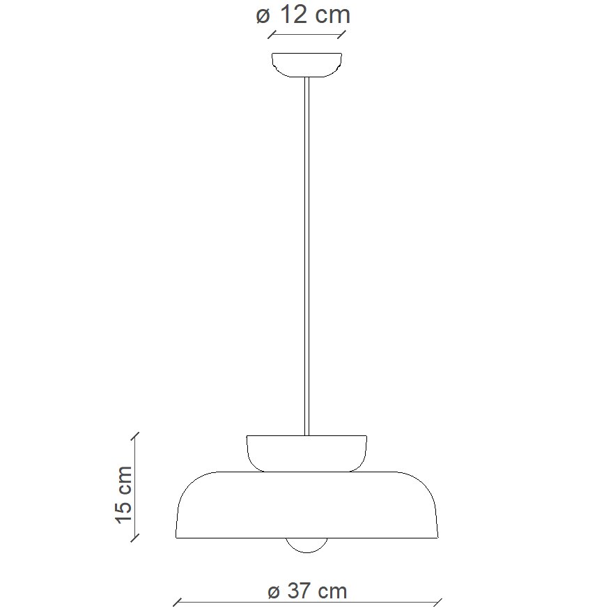 Maracana C2745 Pendant Suspension Dimensions