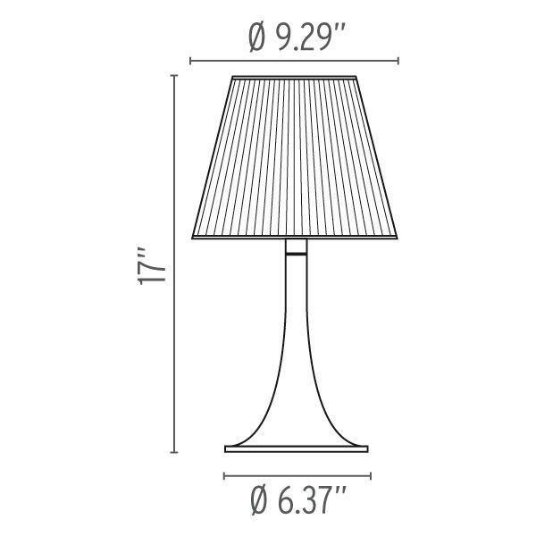Miss K Soft Table Dimensions