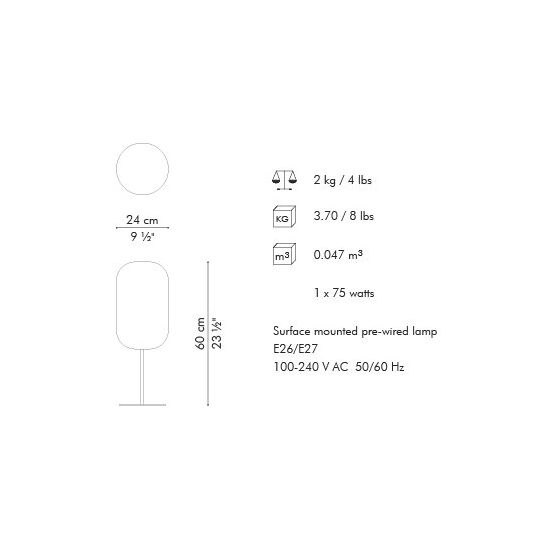Geisha Table Dimensions