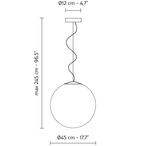 Ululì-Ululà White Suspension Dimensions