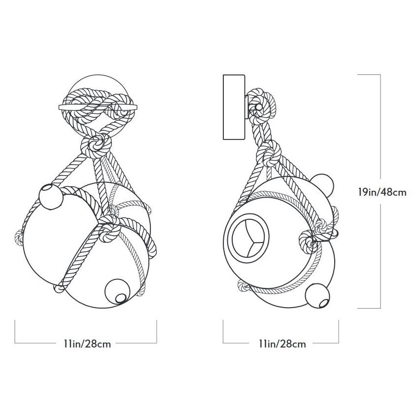 Knotty Bubbles Wall Dimensions