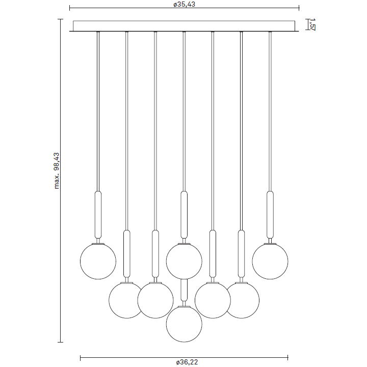Miira 13 Suspension Dimensions