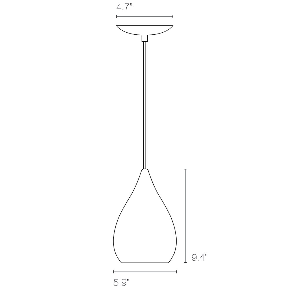 Circle Line Drop Suspension Dimensions