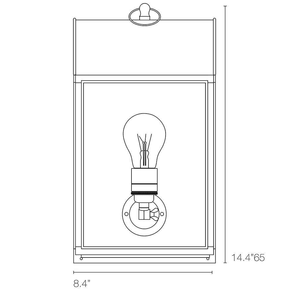 Domed Box Indoor/Outdoor Wall Dimensions