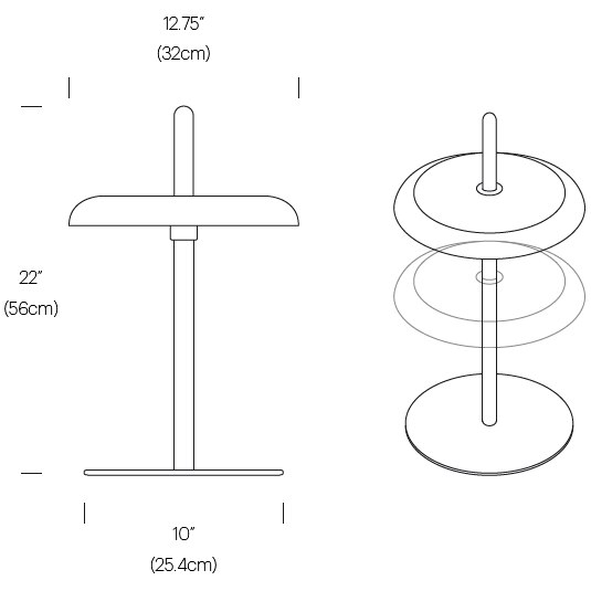 Nivél Portable Table Dimensions
