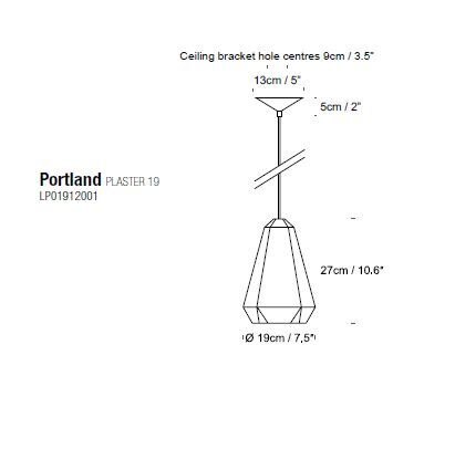 Portland Plaster Suspension Dimensions