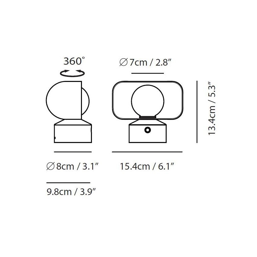 Hoodie Portable Table/Wall Dimensions