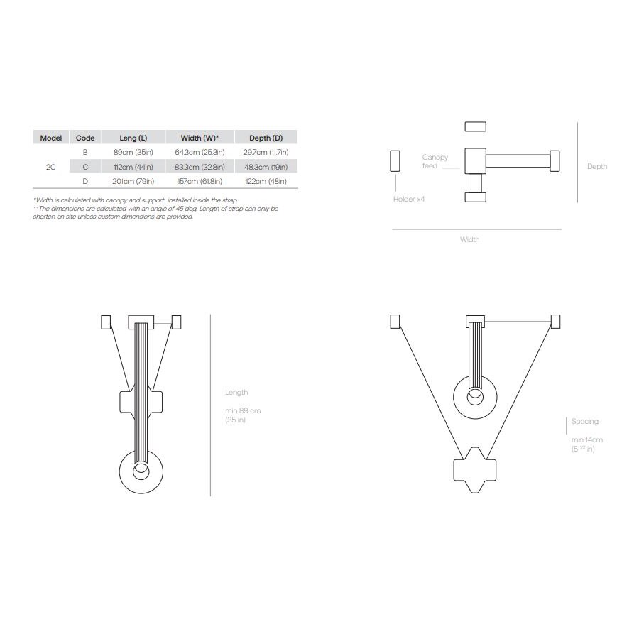 Etat-des-Lieux 2C Suspension Dimensions