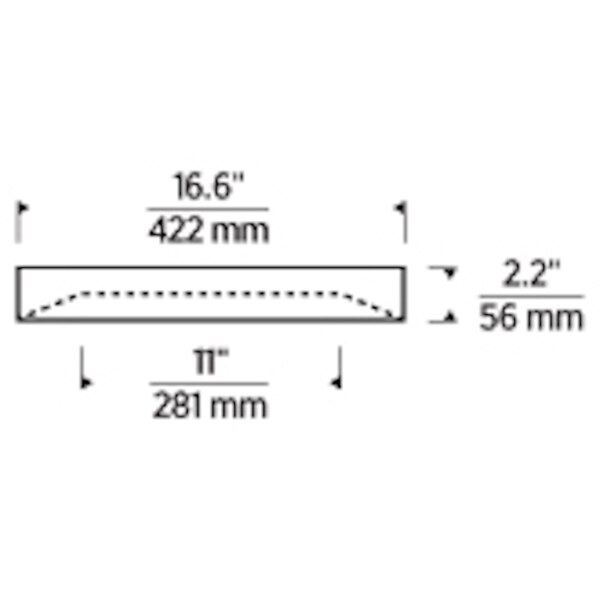 Hilo 16 Ceiling/Wall Dimensions