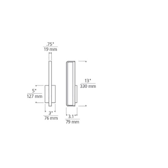 Banda 13in Bath Wall Dimensions