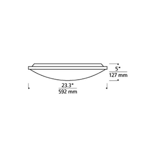 Vance 24in Ceiling/Wall Dimensions