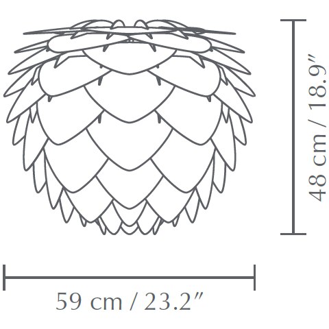 Aluvia Suspension Dimensions