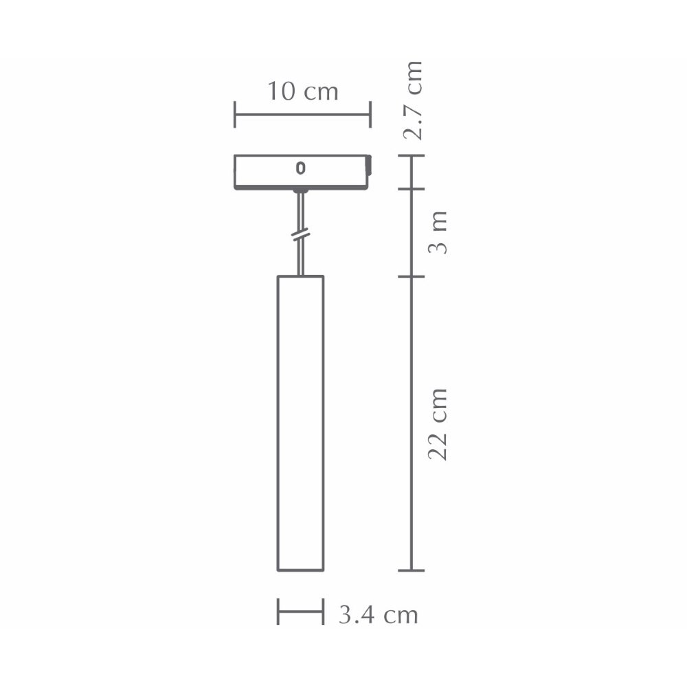 Chimes Pendant Suspension Dimensions