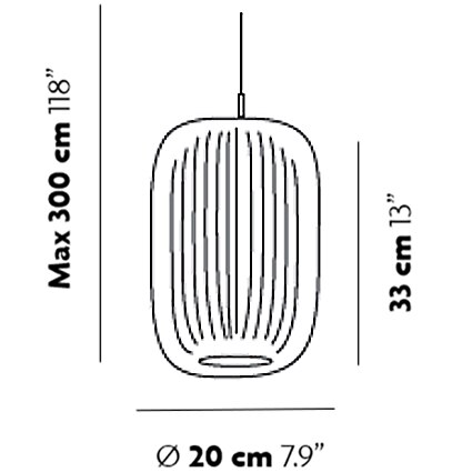 Nest 401 Pendant Suspension Dimensions