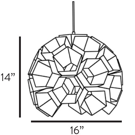 Constella Small Pendant Suspension Dimensions
