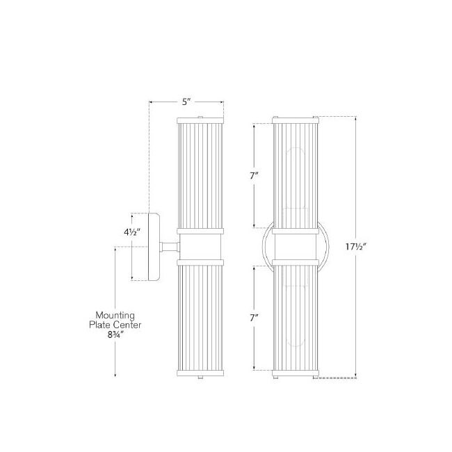 Allen Double Light Wall Dimensions