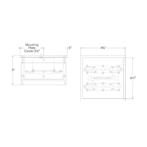 Ellis 5in Solitaire Flush Mount Ceiling Dimensions