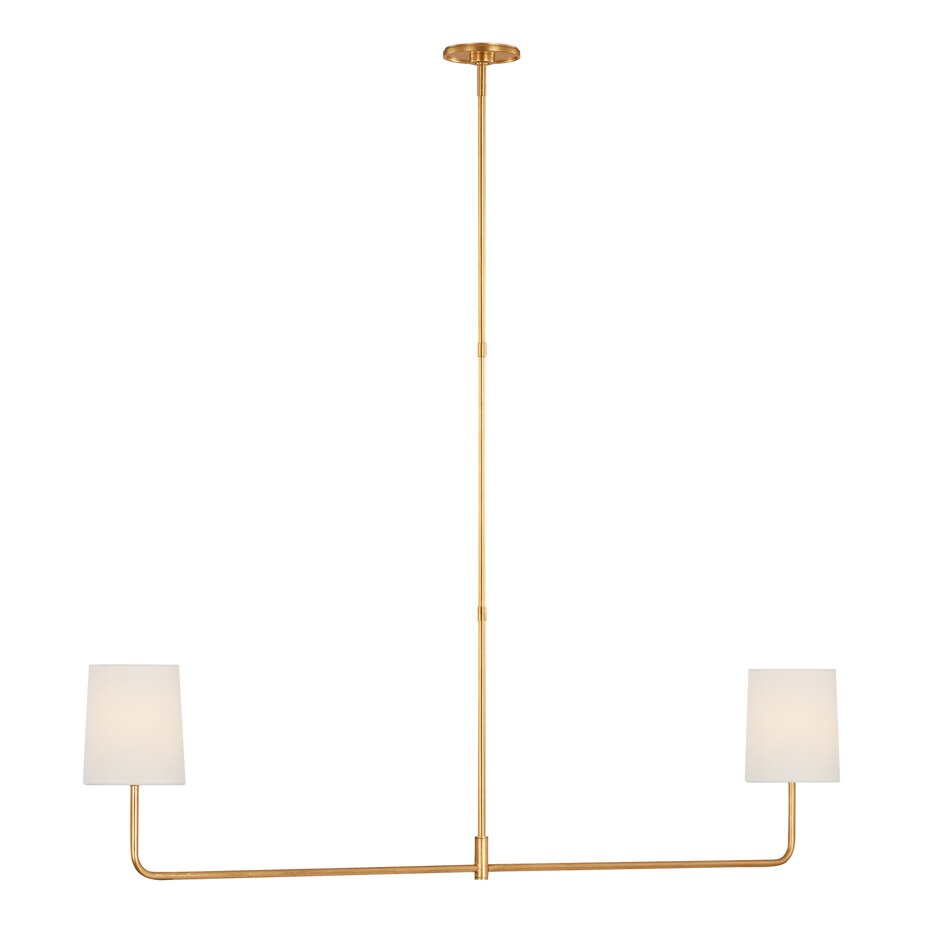 Go Lightly 54in Two Light Linear Chandelier Suspension