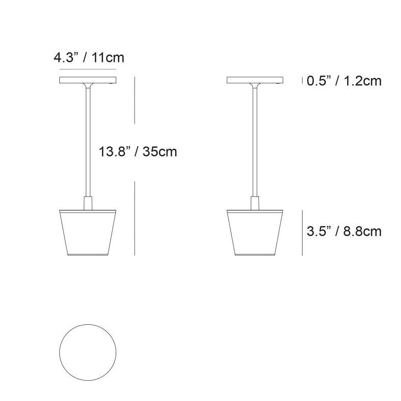 Poldina Pro Upside Down Outdoor Portable Table Dimensions