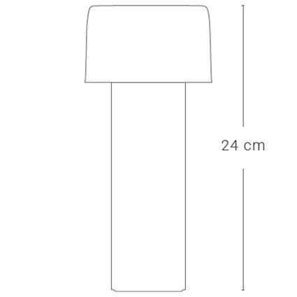 Zeroventiquattro Round Base Portable Table Dimensions